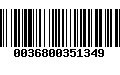 Código de Barras 0036800351349