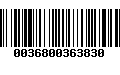 Código de Barras 0036800363830