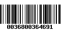 Código de Barras 0036800364691