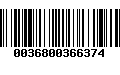 Código de Barras 0036800366374