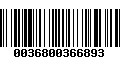 Código de Barras 0036800366893