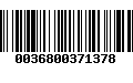 Código de Barras 0036800371378