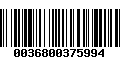 Código de Barras 0036800375994