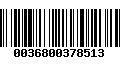 Código de Barras 0036800378513