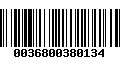 Código de Barras 0036800380134