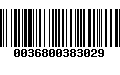 Código de Barras 0036800383029