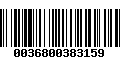 Código de Barras 0036800383159