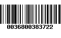 Código de Barras 0036800383722