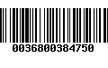 Código de Barras 0036800384750