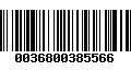 Código de Barras 0036800385566