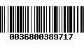 Código de Barras 0036800389717