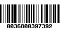 Código de Barras 0036800397392