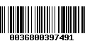 Código de Barras 0036800397491