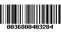 Código de Barras 0036800403284