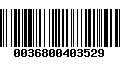 Código de Barras 0036800403529