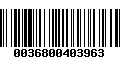 Código de Barras 0036800403963