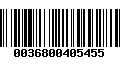 Código de Barras 0036800405455