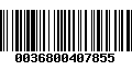 Código de Barras 0036800407855