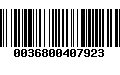 Código de Barras 0036800407923