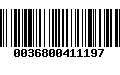 Código de Barras 0036800411197