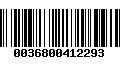 Código de Barras 0036800412293
