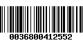 Código de Barras 0036800412552