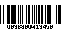 Código de Barras 0036800413450