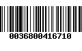 Código de Barras 0036800416710