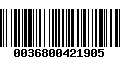 Código de Barras 0036800421905