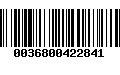 Código de Barras 0036800422841