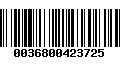 Código de Barras 0036800423725
