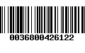 Código de Barras 0036800426122