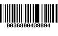 Código de Barras 0036800439894