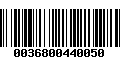 Código de Barras 0036800440050