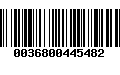Código de Barras 0036800445482
