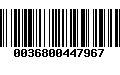 Código de Barras 0036800447967