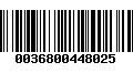 Código de Barras 0036800448025