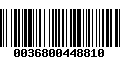 Código de Barras 0036800448810