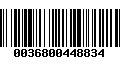 Código de Barras 0036800448834