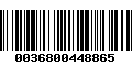 Código de Barras 0036800448865