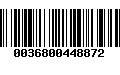 Código de Barras 0036800448872