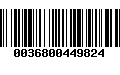 Código de Barras 0036800449824