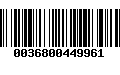 Código de Barras 0036800449961