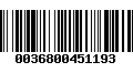 Código de Barras 0036800451193