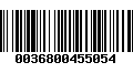 Código de Barras 0036800455054