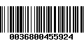 Código de Barras 0036800455924