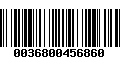 Código de Barras 0036800456860