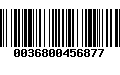 Código de Barras 0036800456877