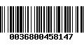 Código de Barras 0036800458147