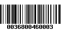 Código de Barras 0036800460003